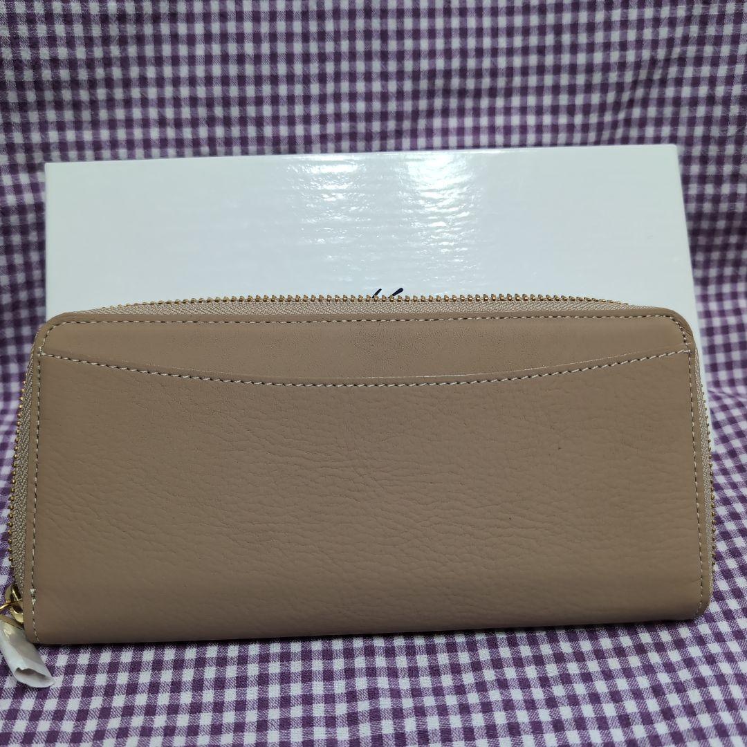Kitamura ベージュ レザー 長財布