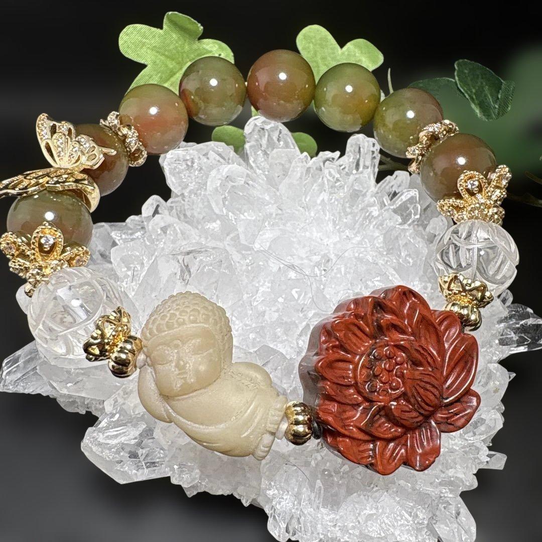 みーにゃん様お取置き7/ 20アラシャン瑪瑙 可愛いすぎるベビー大仏様