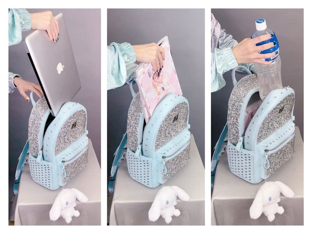 アノネノネ anonenone どでかい！アノネ学園指定地雷リュック 水色