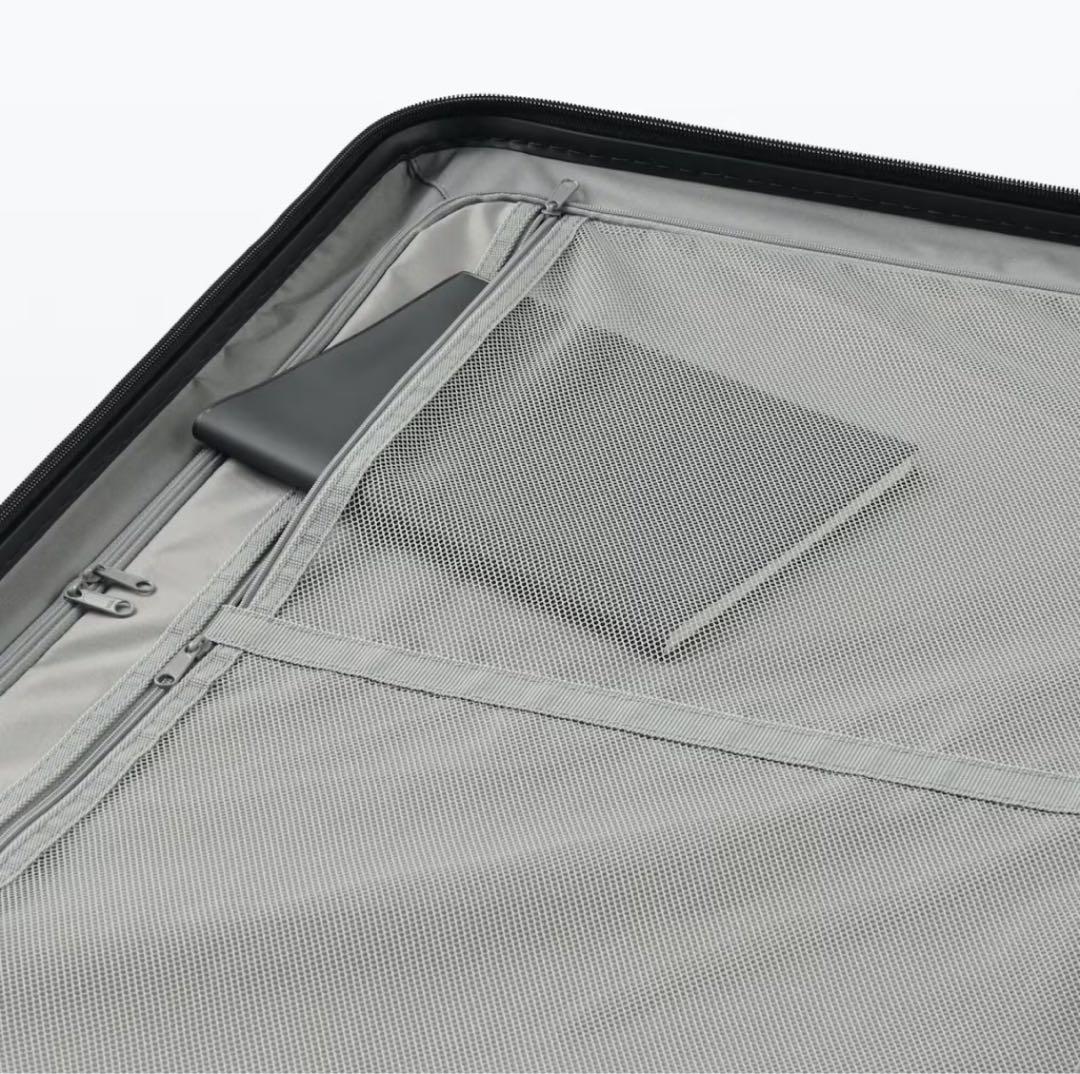 無印良品 ストッパー機能 ハードキャリーケース　グレー 75L