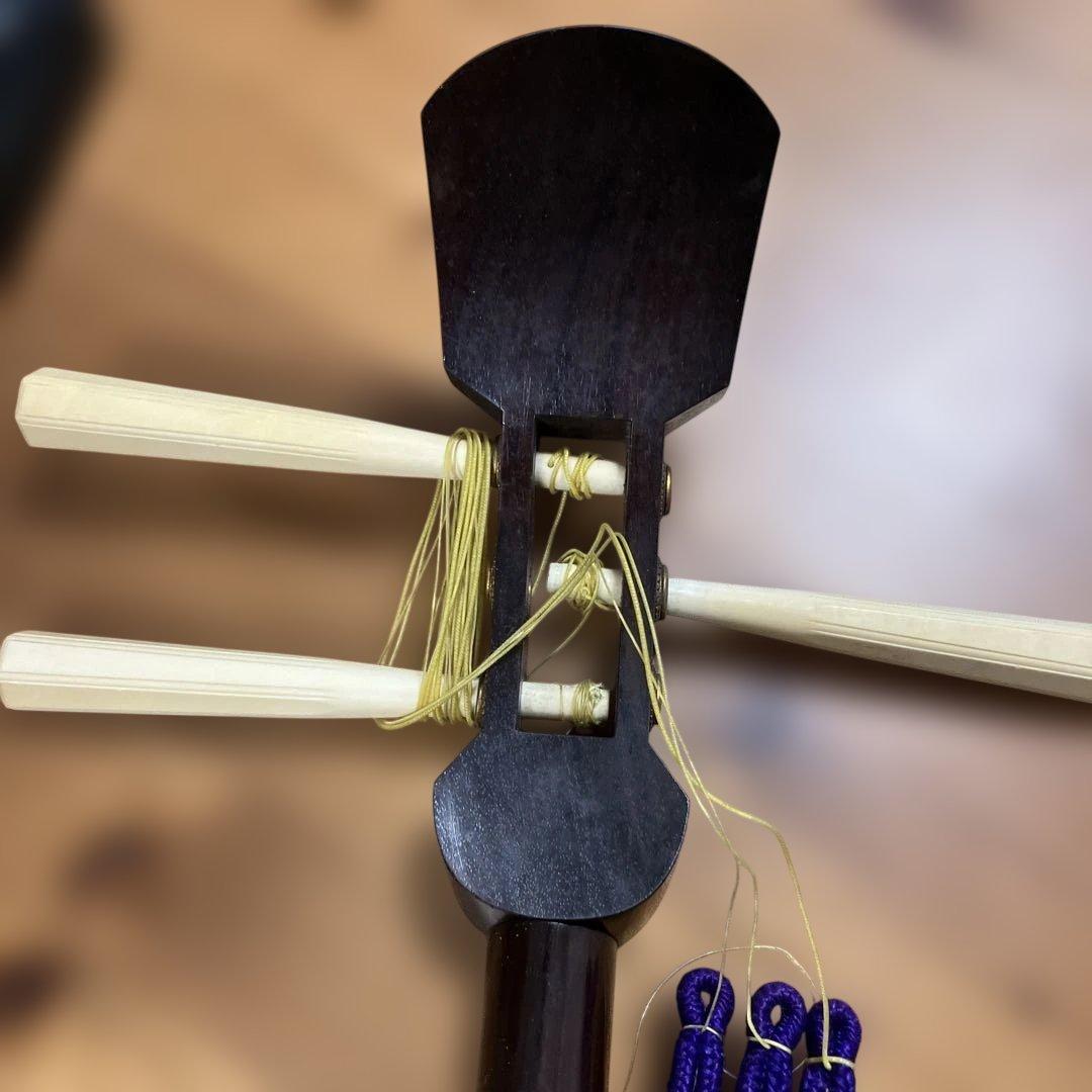 昭和レトロ　三味線　撥　細棹　骨董　アンティーク　レア