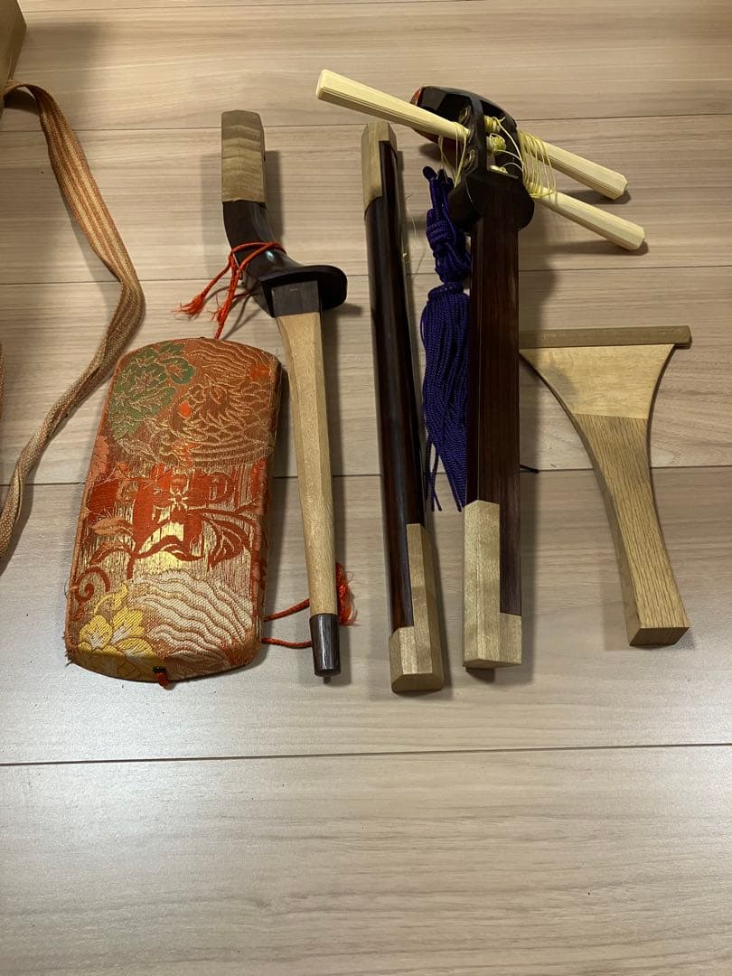 昭和レトロ　三味線　撥　細棹　骨董　アンティーク　レア