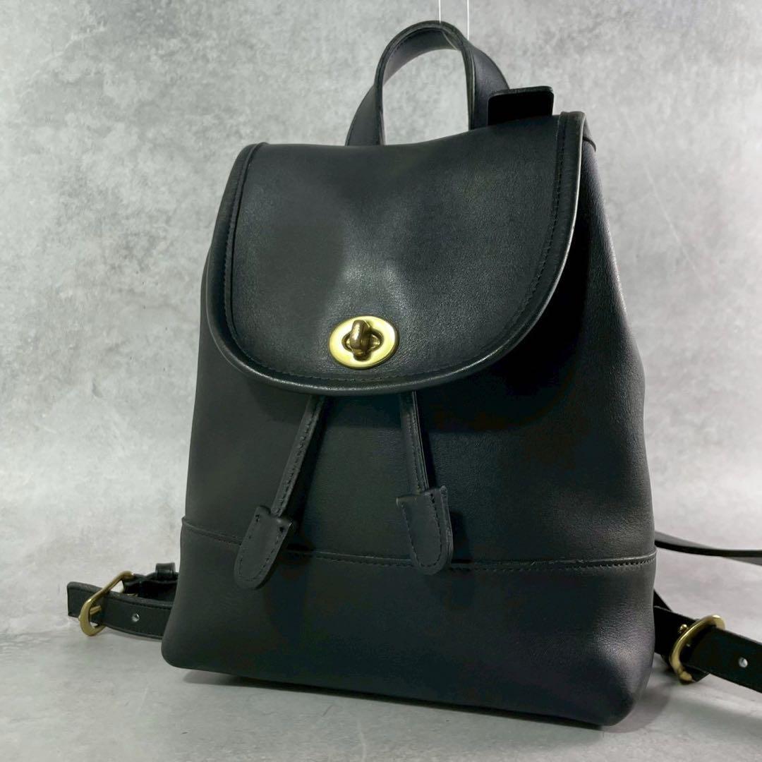 COACH オールドコーチ リュック グラブタンレザー ターンロック