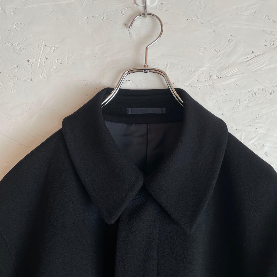 カシミヤ100%【MITSUMINE】ウールステンカラーコート ロングコート L