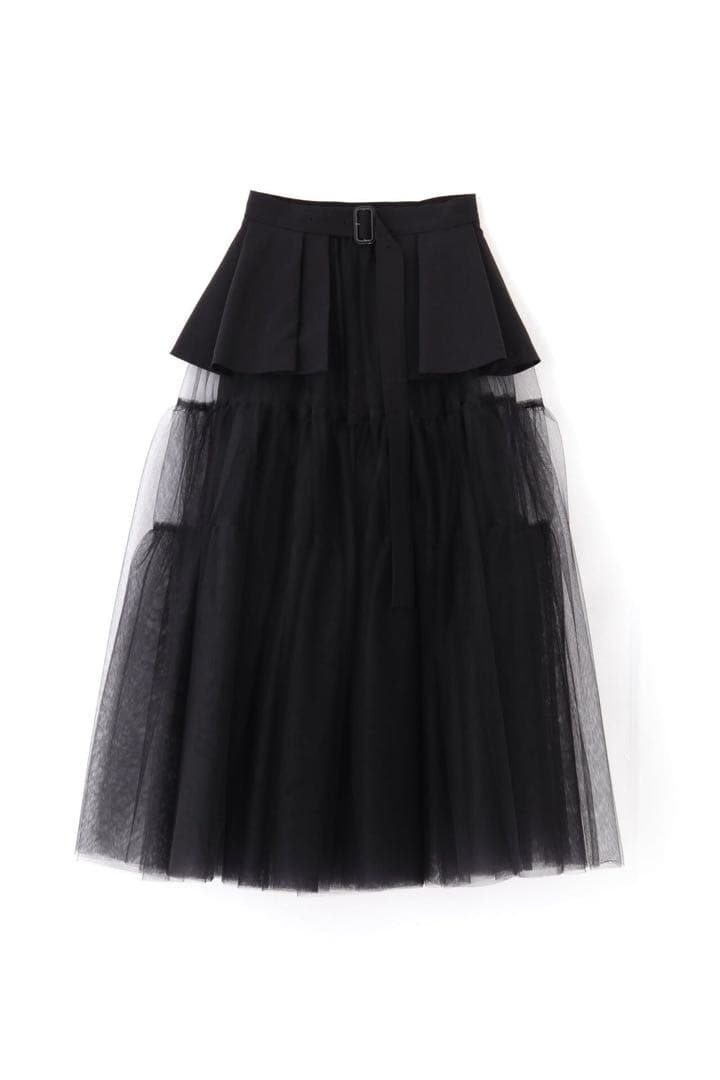 ADORE 2025年商品 UNiPH ブライトチュールスカート ブラック