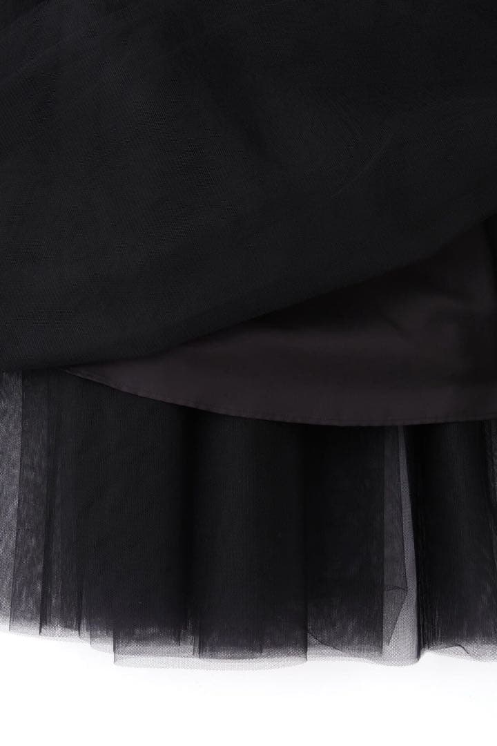 ADORE 2025年商品 UNiPH ブライトチュールスカート ブラック