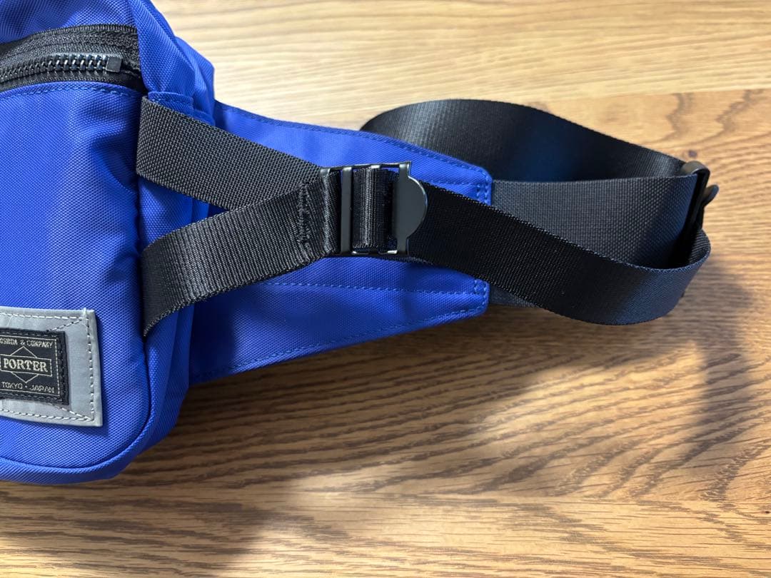 【ほぼ新品】定価2.6万 PORTER / RAYS ボディバック 青　最終価格