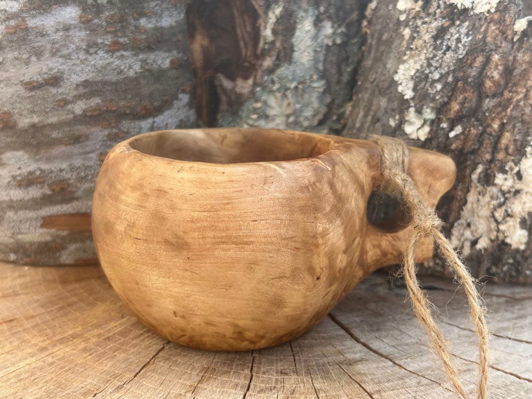 sunswood サンズウッド　白樺瘤　ククサ　一点もの　ソロキャン　野営