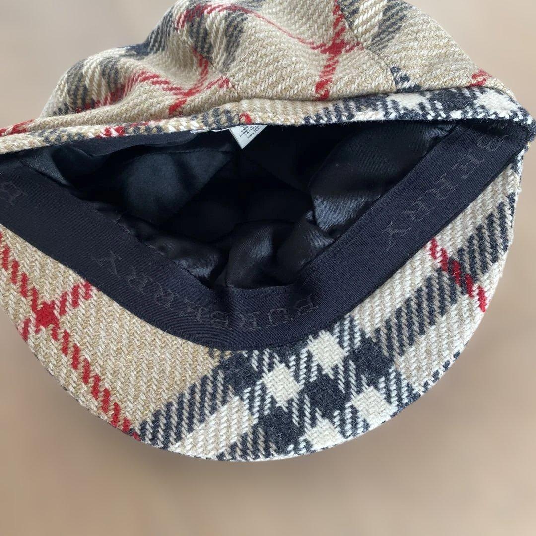 BURBERRY チェック柄 ベレー帽 Sサイズ