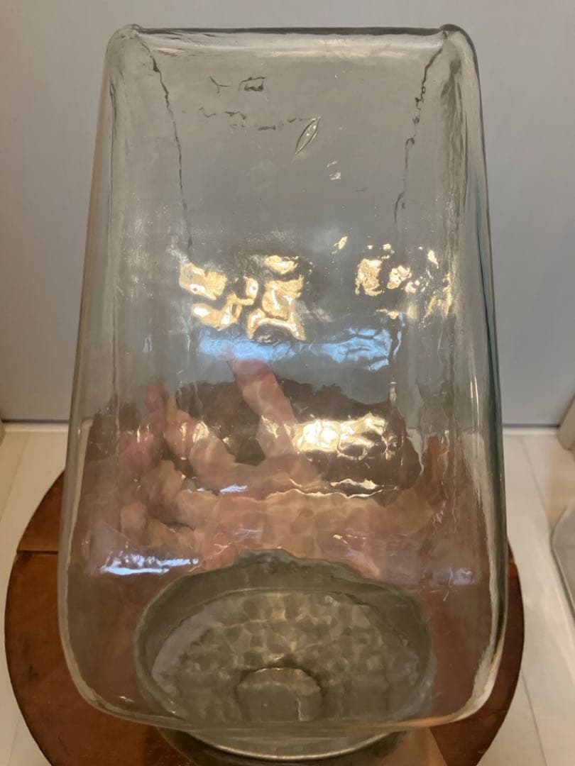 状態良好！⭐︎トキワヤのドロップスのアルミ蓋付き駄菓子瓶⭐︎猫瓶◇昭和レトロ◇古道具