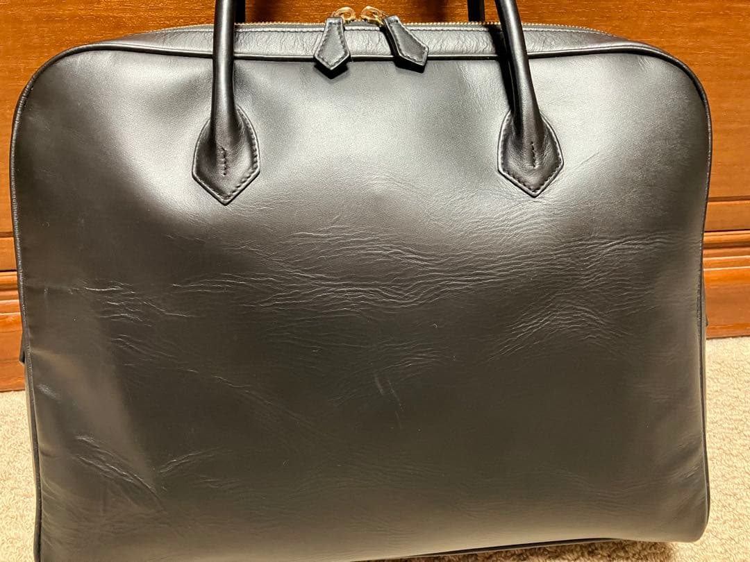 Cisei ブラックレザー ビジネスバッグ