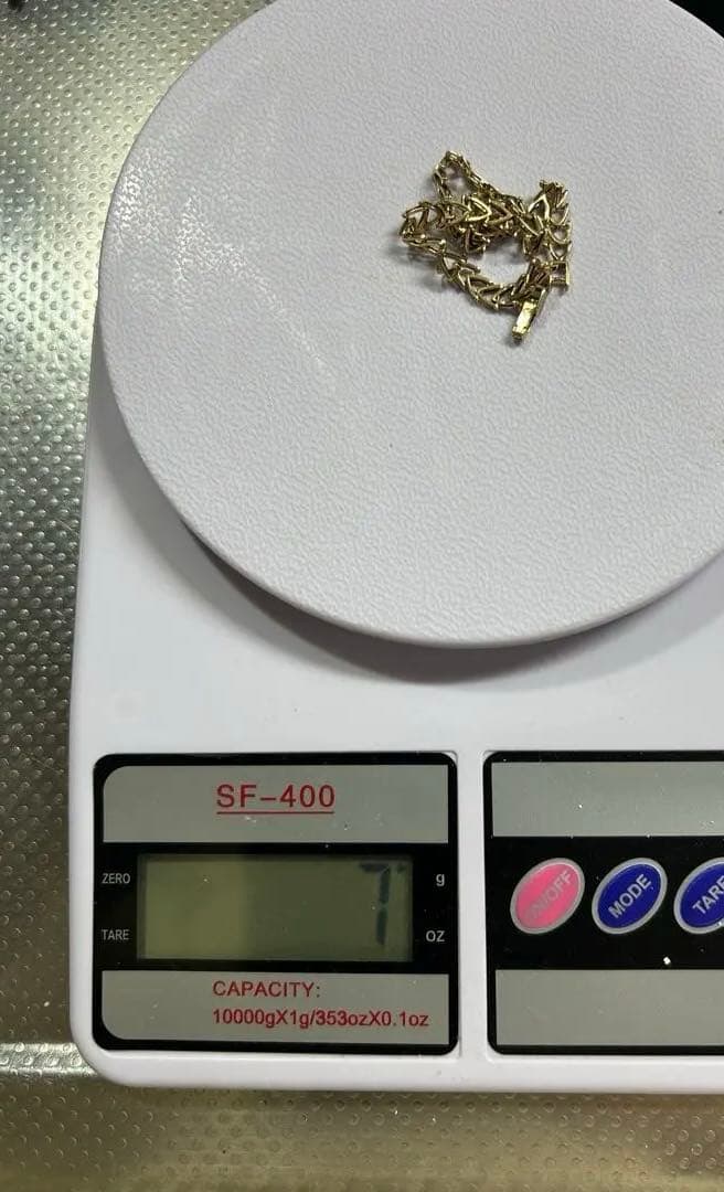 k18 YG デザインブレスレット　ビンテージ　21㎝　ユニセックス