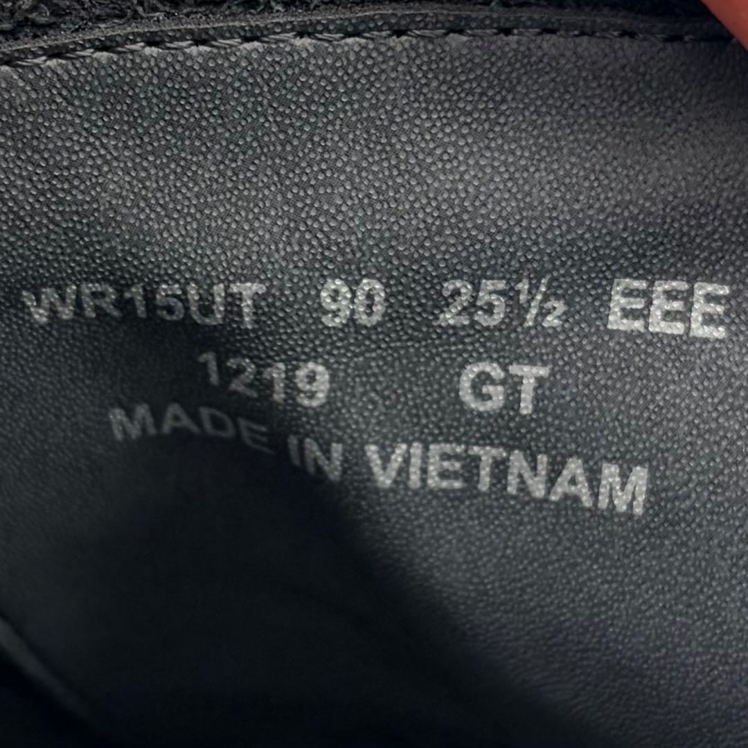 アシックスランウォーク ストレートチップ 25.5cm ブラック 内羽根 革靴