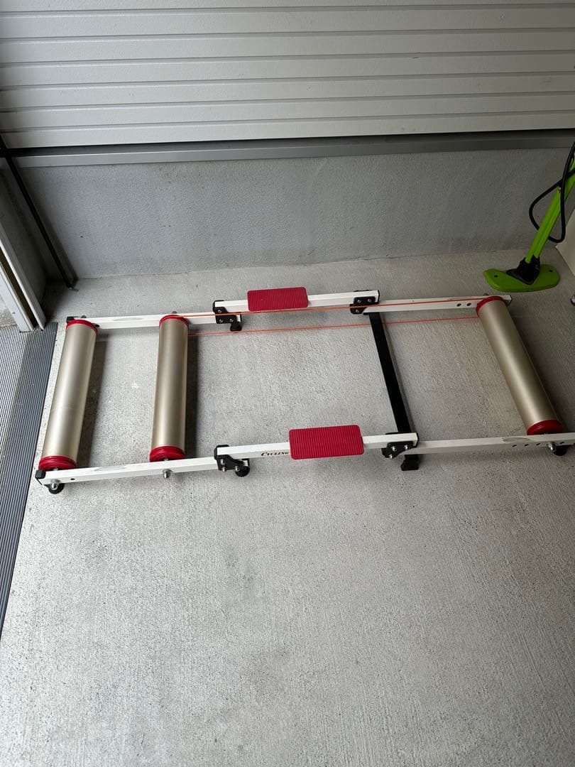 3本ローラー シルバー/レッド アルミ製