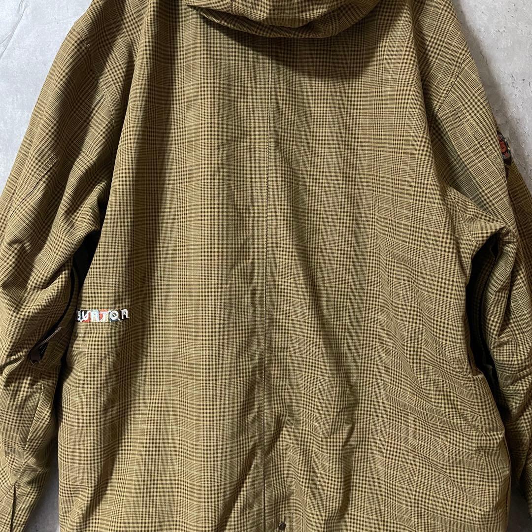 Burtonバートンスキーウェアスノーボードジャケットパーカーフードベージュ茶色