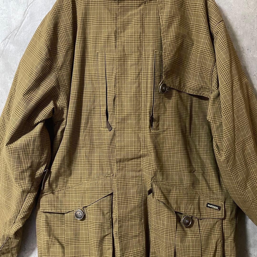 Burtonバートンスキーウェアスノーボードジャケットパーカーフードベージュ茶色