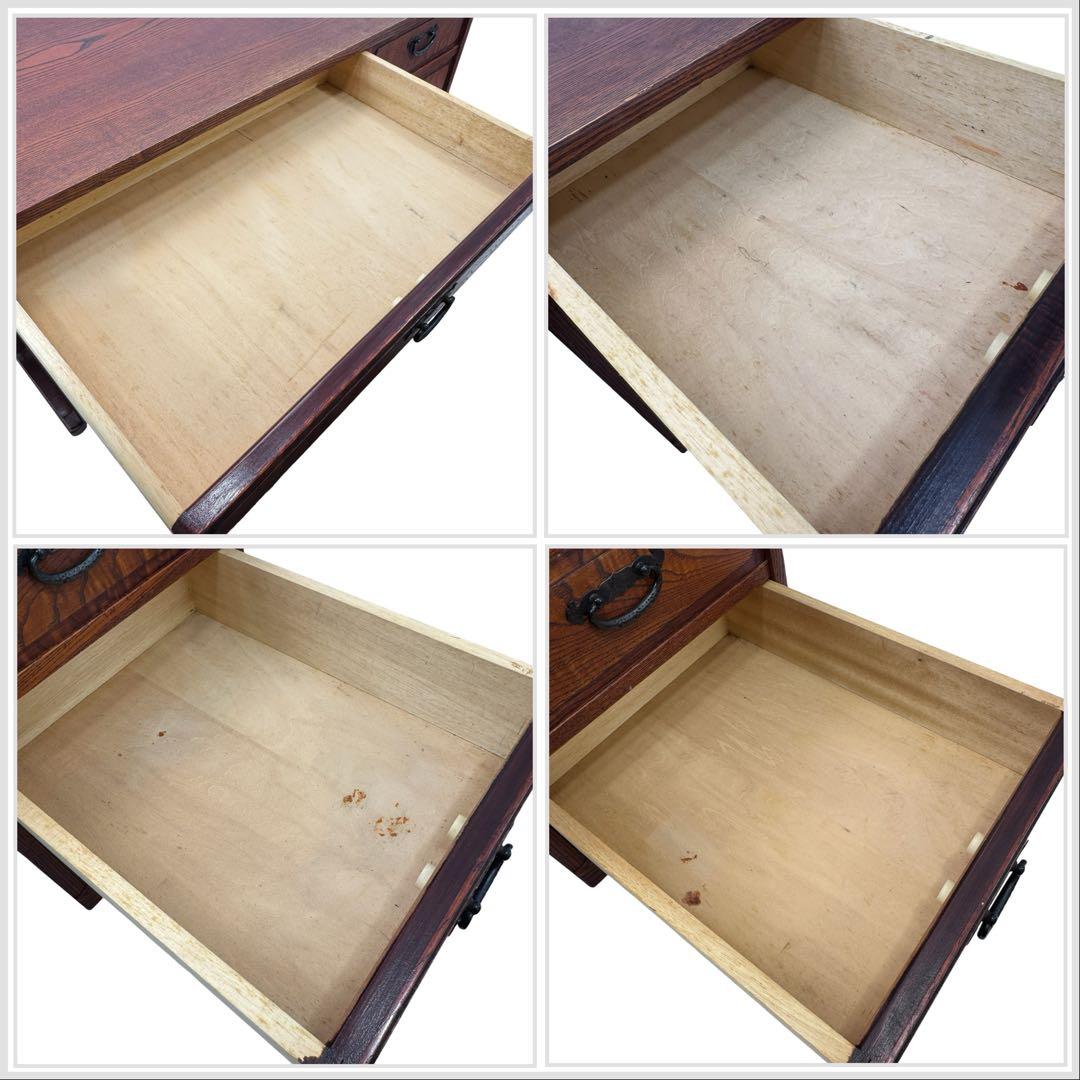 松本伝統 指物工芸家具 片袖文机 欅 (けやき) 座机 民芸和 家具 無垢材