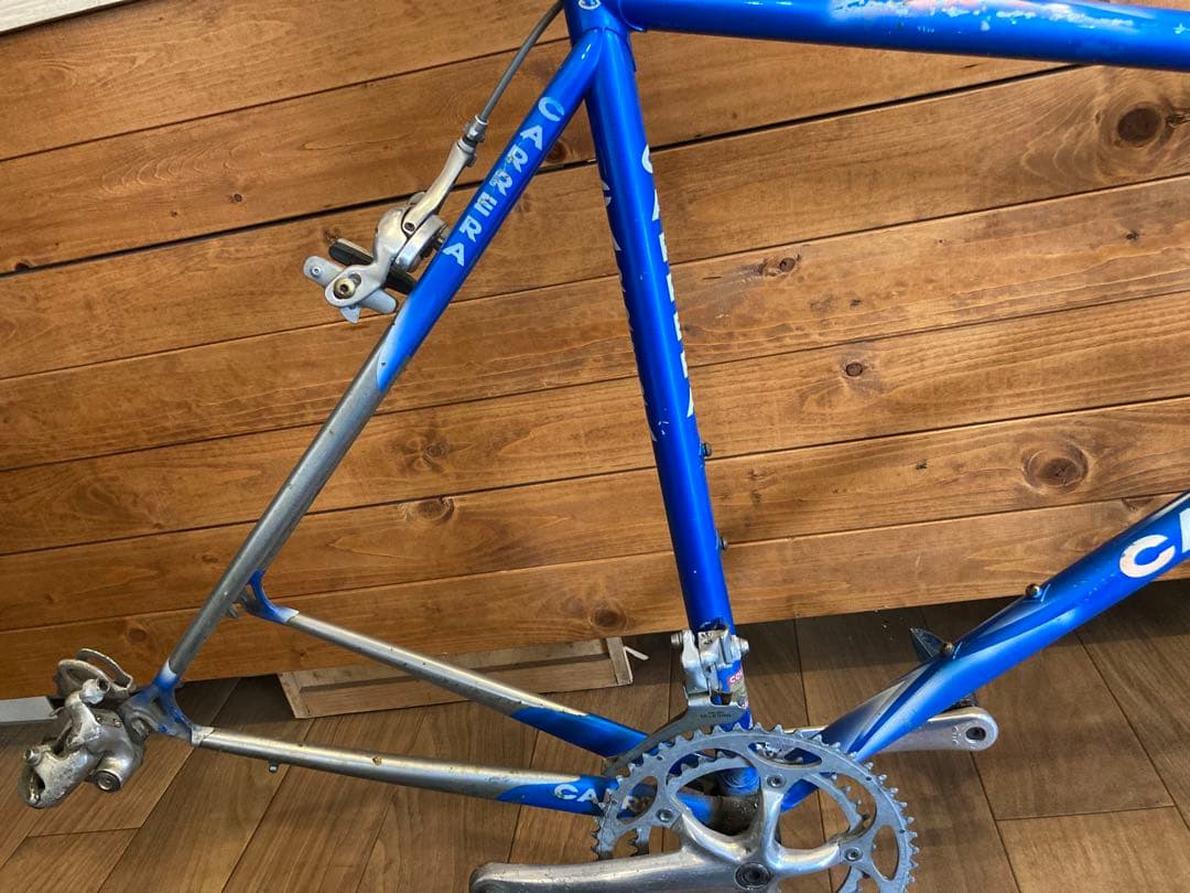 【現状販売！CARRERAフレームetc.】2×9速　クロモリ　700c