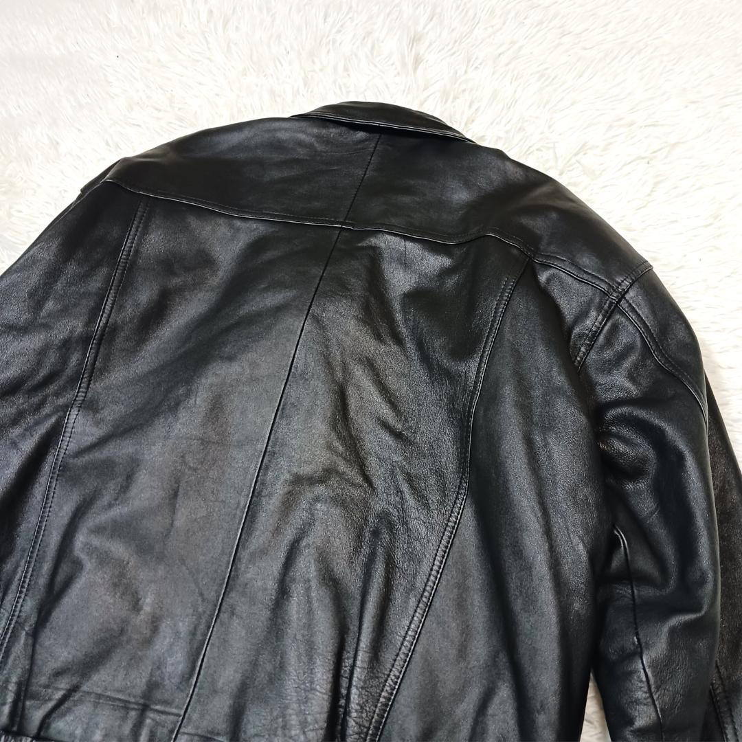 大きいサイズ✨　フライトジャケット　a2　g1　ボア　2way　短丈　本革　黒