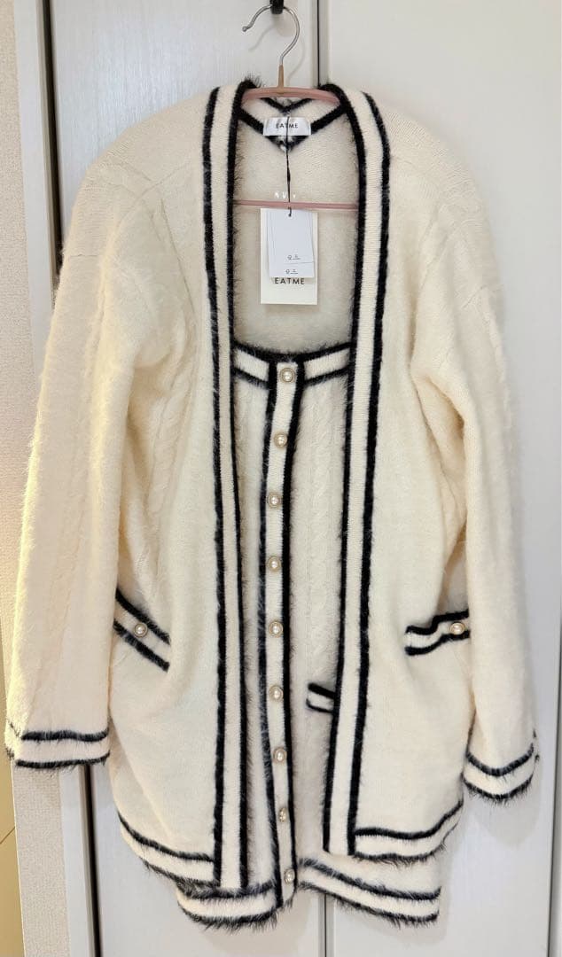 【ss】EATME バイカラーアンサンブルニットワンピース