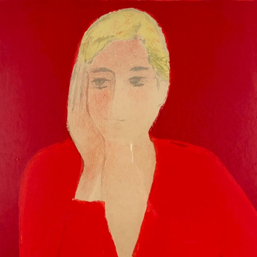 ベルナール・カトラン「ルバティエールのレジーヌ」リトグラフ 大作