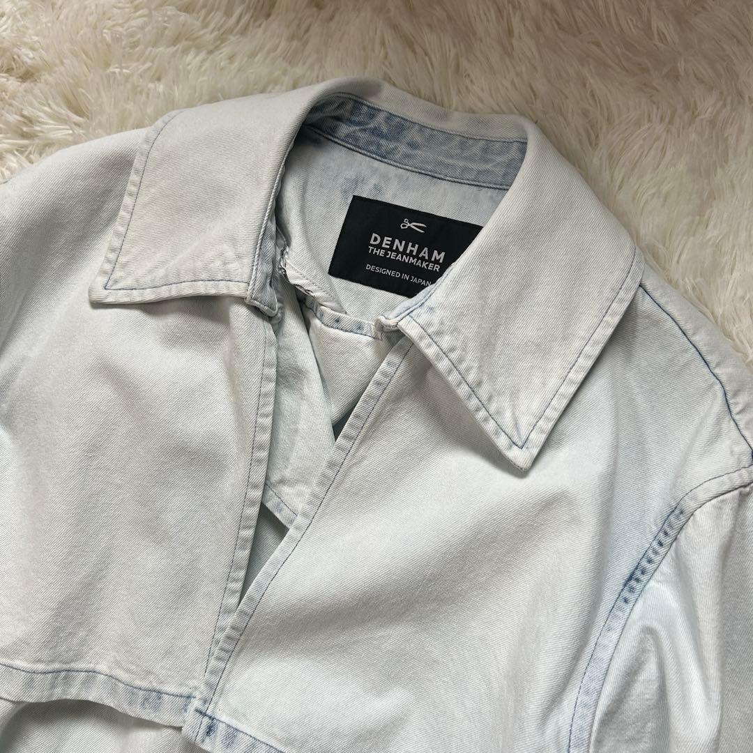 デンハム　DENHAM デニム　トレンチコート　ベルト付　サイズF