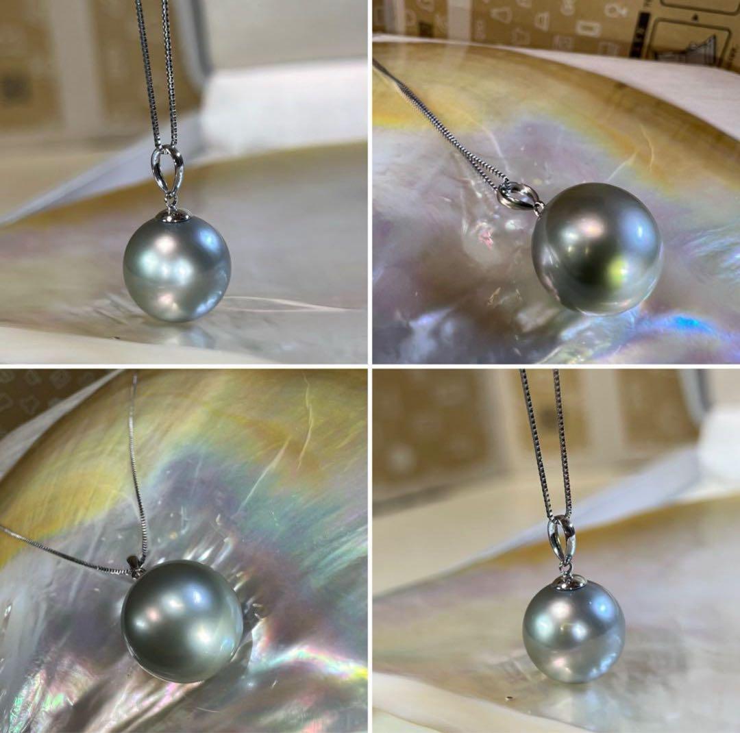 icachan様用！！【至高の特大☆】南洋白蝶真珠　pt850 パール　トップ