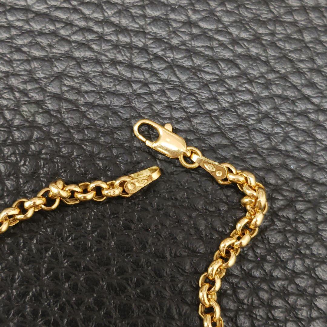 (C121001) K18 YG UNOAERRE ブレスレット ロロチェーン