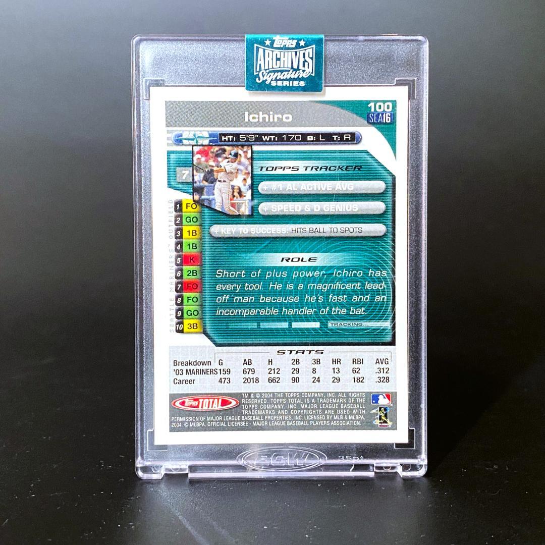 【世界で1枚】至宝★イチロー★直筆サインカード★TOPPS ARCHIVES