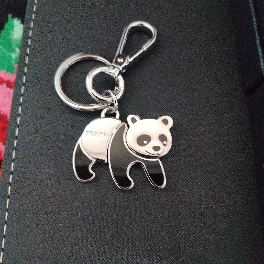 ☆PRADA パンダキーホルダー シルバー PRADA