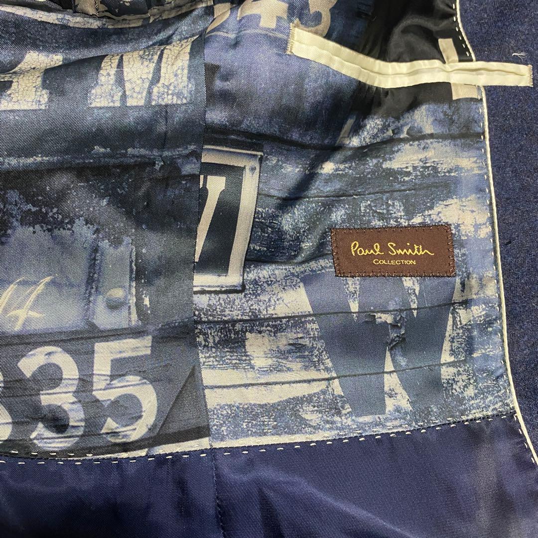 機関車プリント　チェスターコート　ポールスミスコレクション　Paul Smith