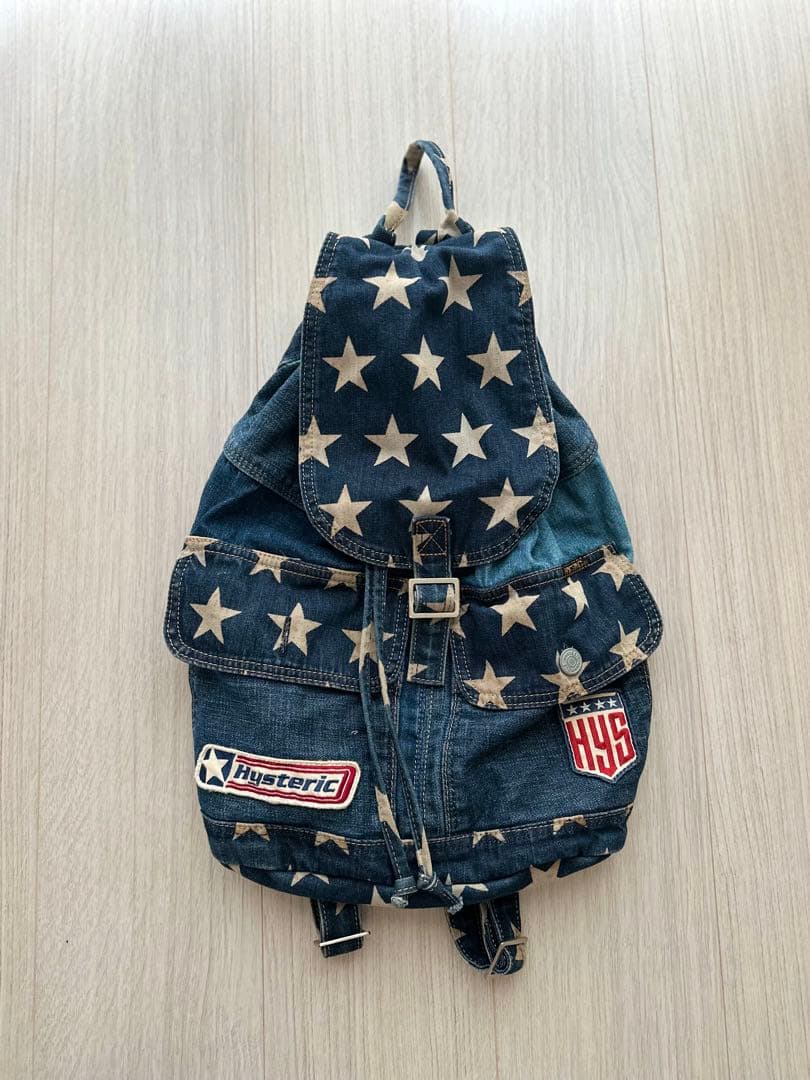 HYSTERIC GLAMOUR 星柄デニムリュック