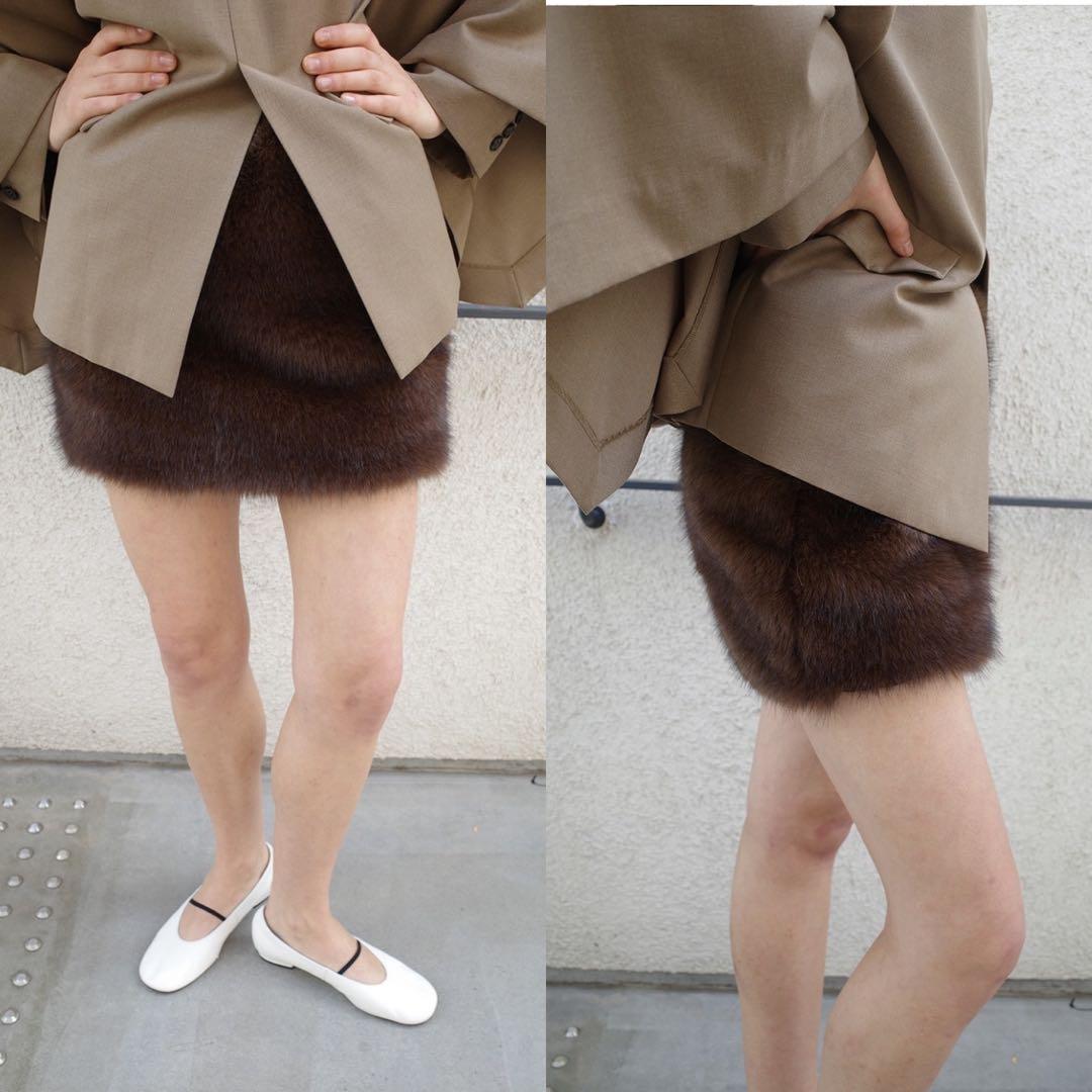CLANE 25AW FAKE FUR LOW WAIST MINI SKIRT - メルカリ