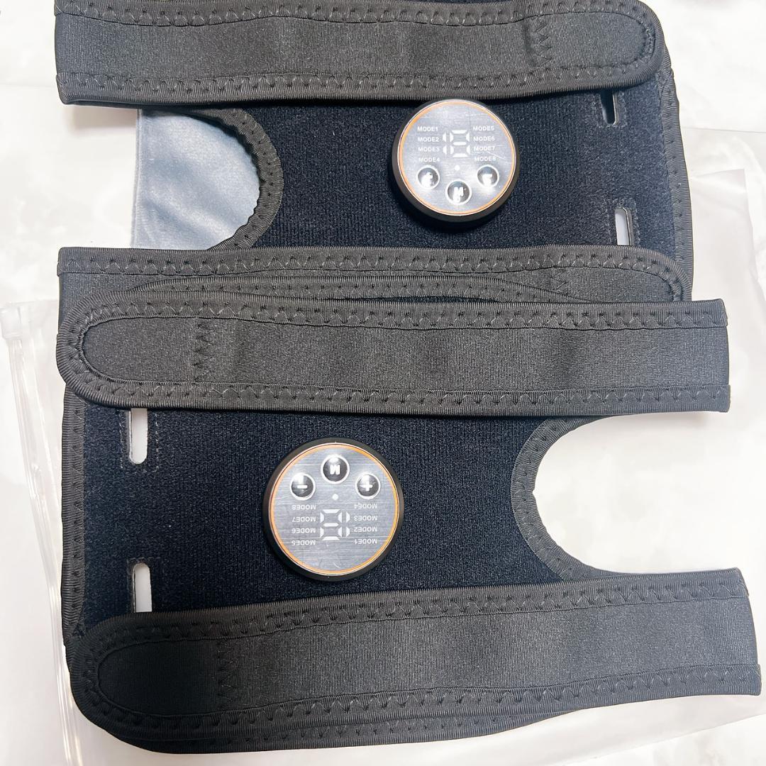 EMS腹筋ベルト2個セット ジェル不要 8モード15強度 筋トレ腹筋マシン