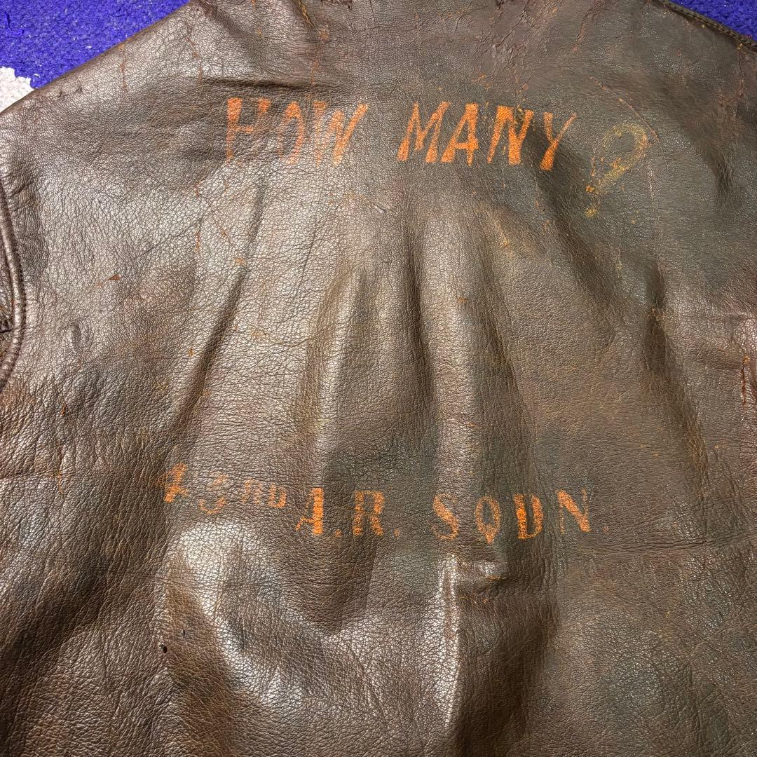 ジャケット・アウター 40s USARMY A-2 flight jacket hand paint