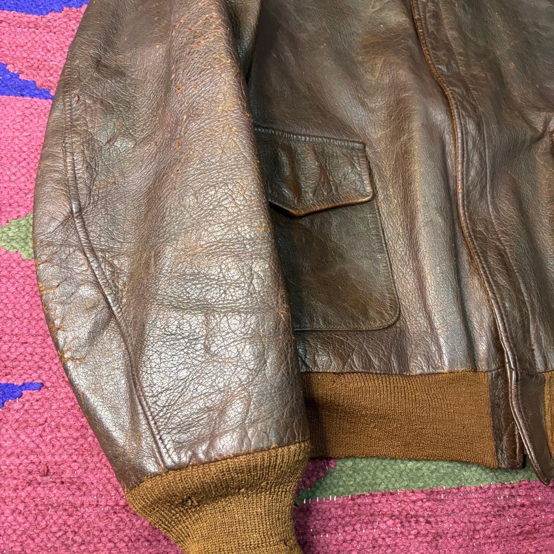 ジャケット・アウター 40s USARMY A-2 flight jacket hand paint