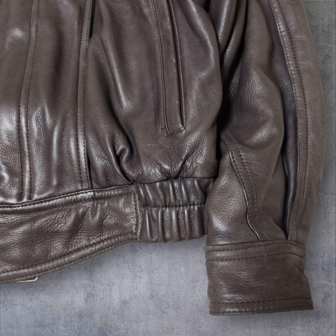 希少素材✨鹿革 ヴィンテージ A-2 フライトジャケット 90s 短丈 レザー