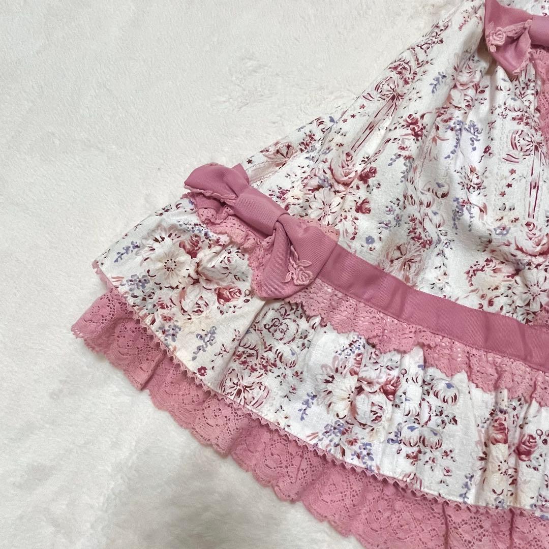 BABY,THE STARS アントワネットブーケ柄 ジャンパースカート ピンク