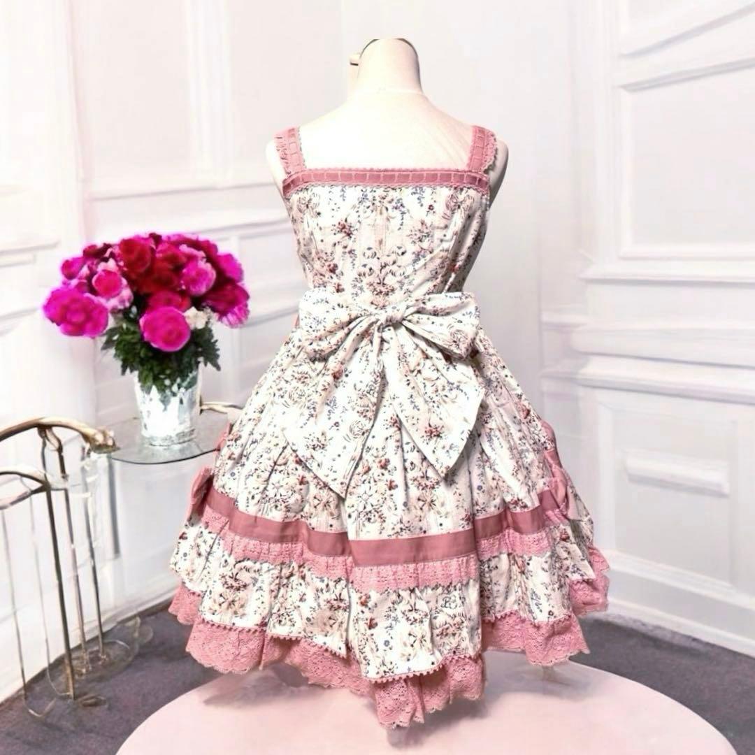 BABY,THE STARS アントワネットブーケ柄 ジャンパースカート ピンク