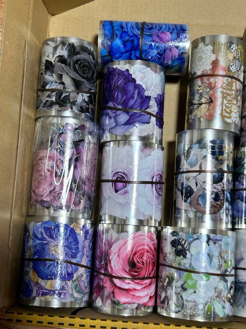 海外マステ　20巻まとめ売り　花B