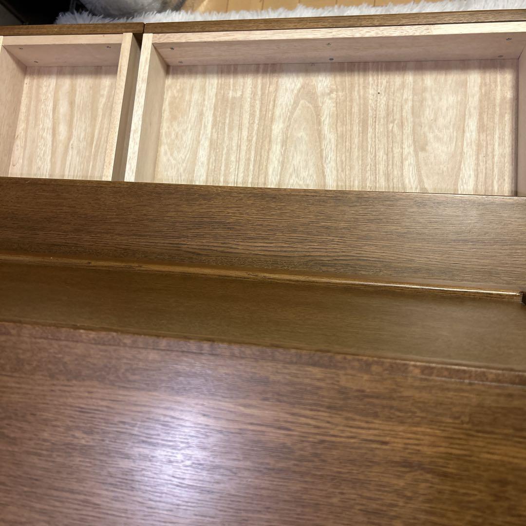 浜本工芸 ライティングデスク ビューロ 学習机 収納 机 デスク 跳ね上げ