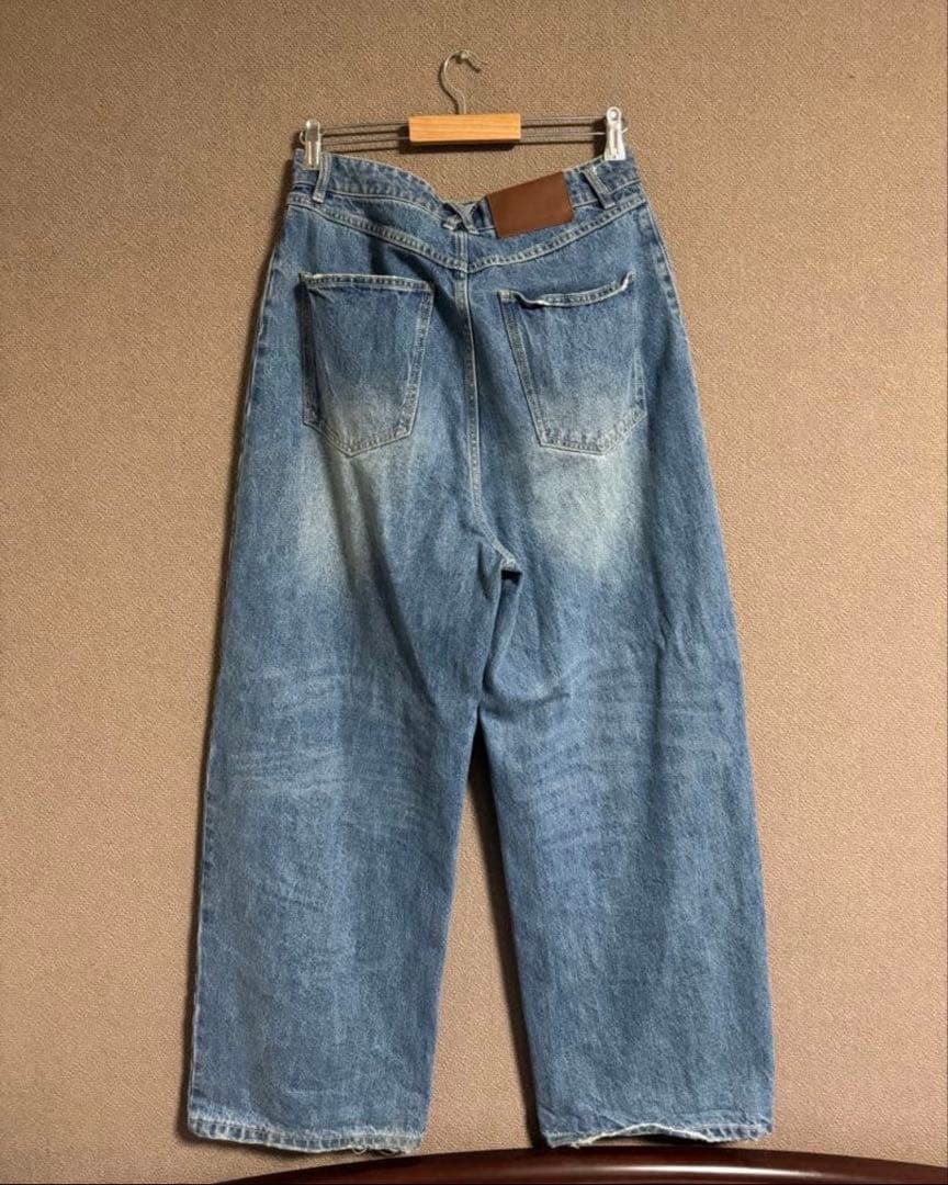 パンツ Fax Copy Express BAGGY STRAIGHT JEANS XL