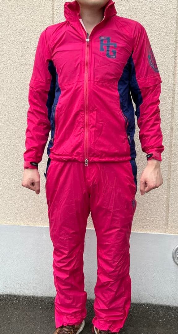 パーリーゲイツレインウェア レディース 上下 サンマウンテン ピンク