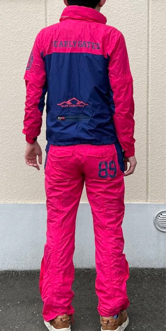 パーリーゲイツレインウェア レディース 上下 サンマウンテン ピンク