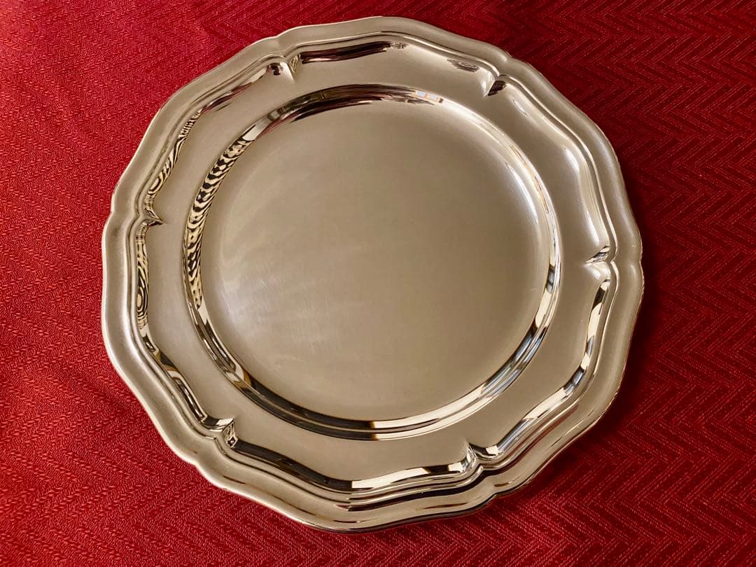 ☆超レアアイテム☆】クリストフル 花リムプレート - メルカリ