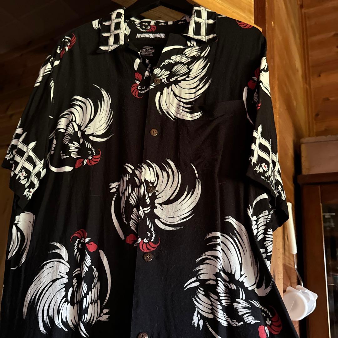 neighborhood 20SS レーヨン アロハシャツ 鶏 ニワトリ柄 総柄 - メルカリ