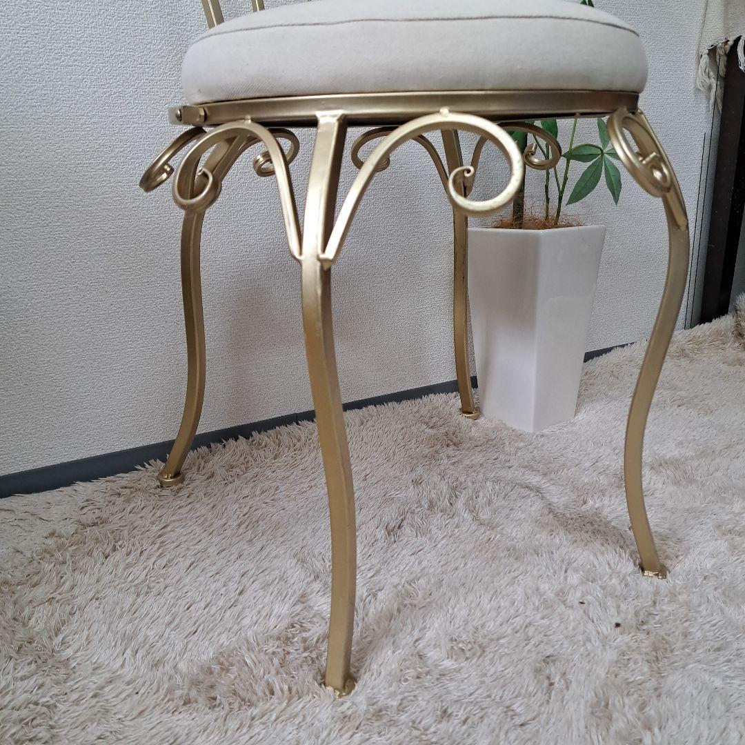 9*6様 ♡A&B  折り畳み式アイアン Gold ダイニングChair