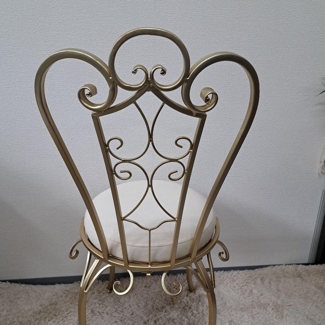 9*6様 ♡A&B  折り畳み式アイアン Gold ダイニングChair