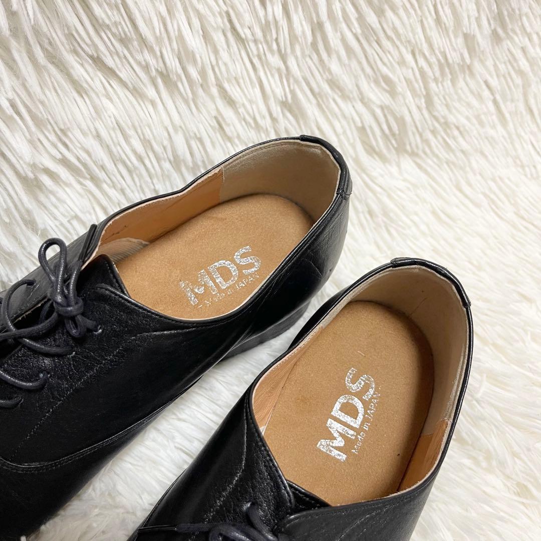 美品 MDS 社交ダンスシューズ ブラック 26.0 EEEEE レザー レース