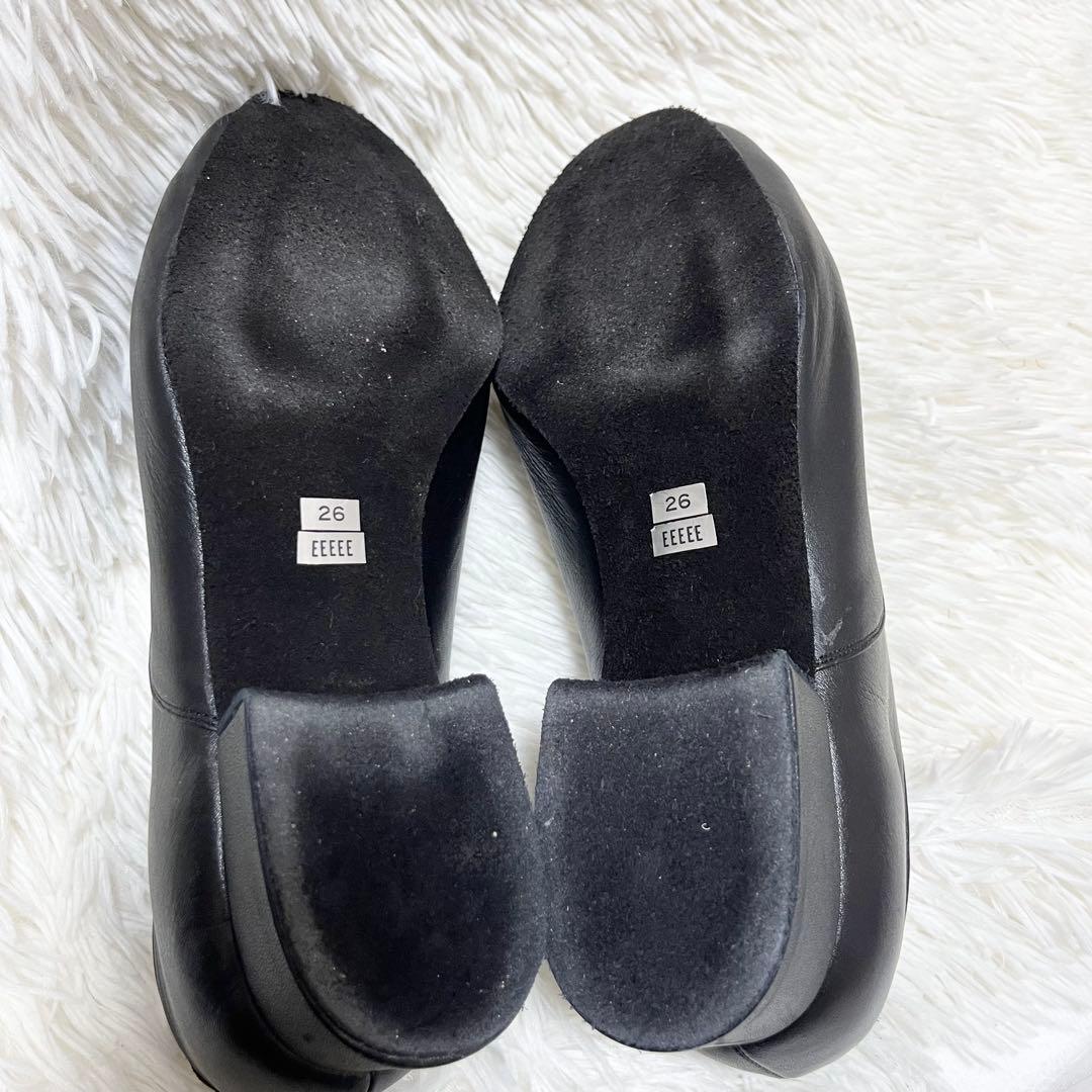 美品 MDS 社交ダンスシューズ ブラック 26.0 EEEEE レザー レース